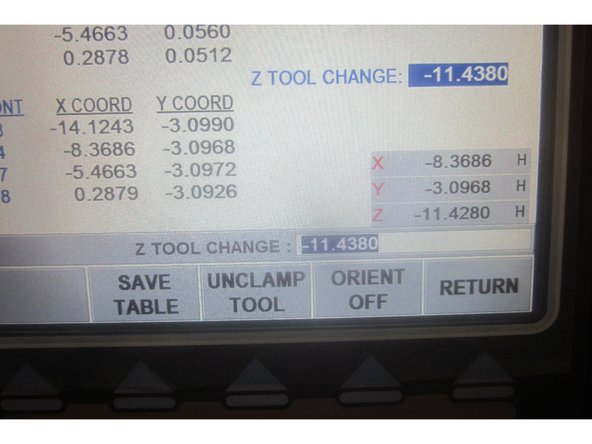 Go to service code 520. Press the &quot; ATC  front, then&quot; &quot;Go keys.&quot;The ATC will come forward. Press the &quot;Input Table &quot; key.