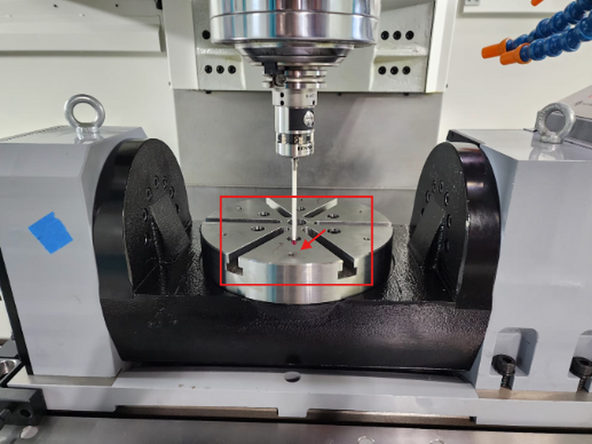 Set up the probe on top of the platter, as shown in the screenshot, for Z-axis offset measurement.
