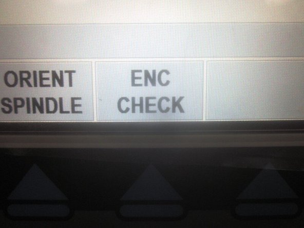 Turn on the power at the main switch. Verify that the spindle motor fan is working.