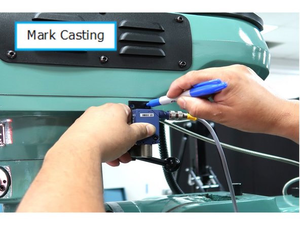 Check location twice and mark the two casting locations to drill. Use 10/32 bit to drill the hole and hand tap the 10/32 hole . Attach bracket to casting using two M4-0.7x16 25B SHCS.
