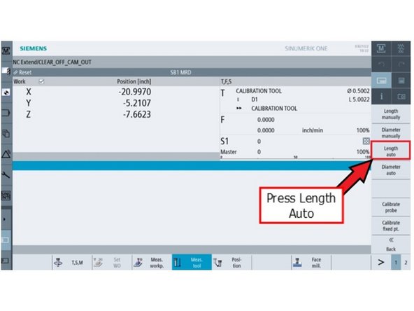 Press [Back], then press [Length auto].