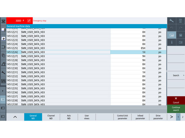 After Expert Deployment, you must confirm that parameters 14512[26], [27], and [28] match the values recorded before the upgrade. Expert Deployment does not change these parameters, but the machine archive may retain factory default values from Ping Jeng.