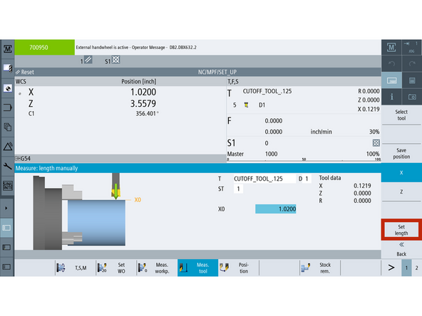 Use a .010&quot; feeler gauge between the tool and the positive (front) side of the ground pin in the spindle.