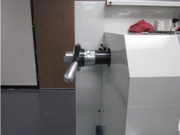 Re-thread the ¾” collet into the draw tube by repeating steps 9 and 10.