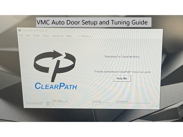 Before the door can be used in automatic mode it needs to be programed.