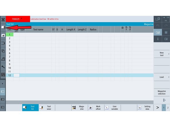 Open the [Tool List] from the left-hand menu.