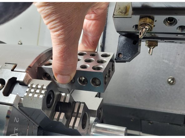 Move the tool away from the probe so you can return it to its home position.