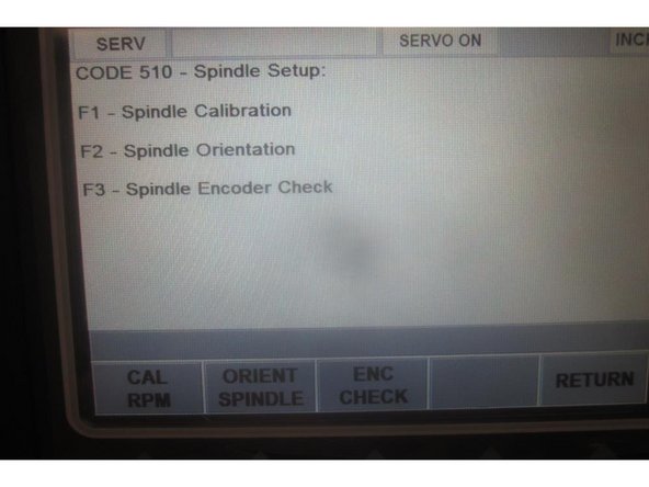 Before installing the sheet metal covers, power up the machine. Activate the servos and go to service code 510. Press the &quot;Enc Check&quot; soft key. Manually rotate the spindle and note the rpm and encoder position numbers change with movement. Mode out.