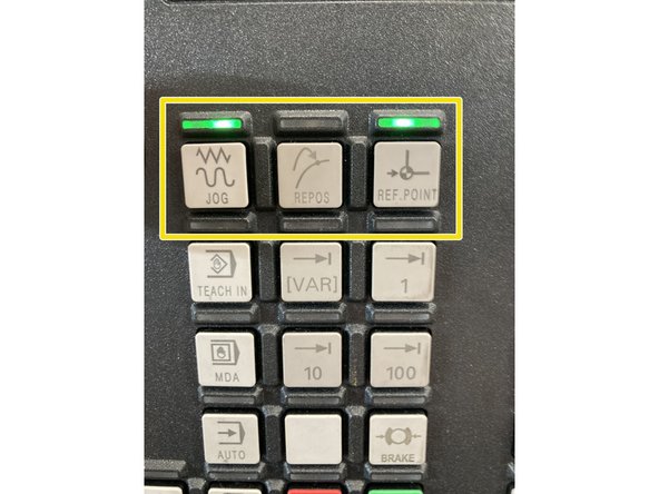 Press [Diagnostics]-&gt;[NC/PLC]-&gt;[DBX38.DBX4.7]-&gt;Change]-&gt;[1] Do not press input yet