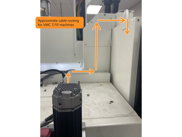 Image 2 shows approximate routing for VMC 12/14 machines and Photo 3 shows VMC 7/10.