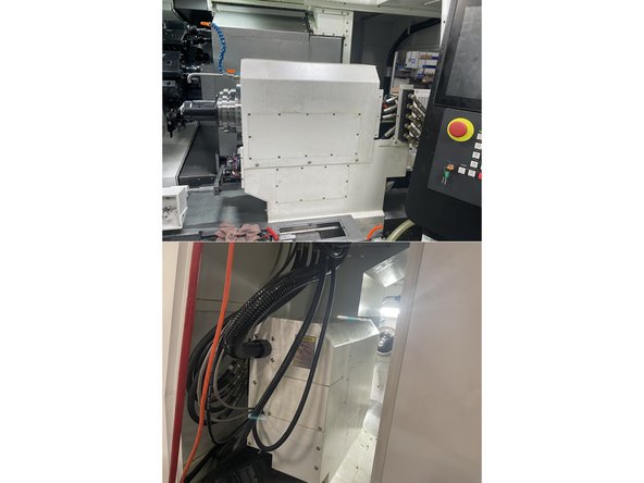 Once the sub spindle alignment has been completed and the spindle torqued, reinstall all of the covers to the Sub Spindle assembly.