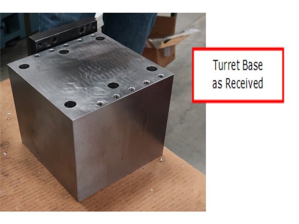 Warning: heavy object, lifting base requires a hoist. Care should be taken to move it around. It can be flipped over to another side but should not be lifted by a person with a crane.