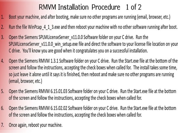Follow the instructions to Install RMVM.