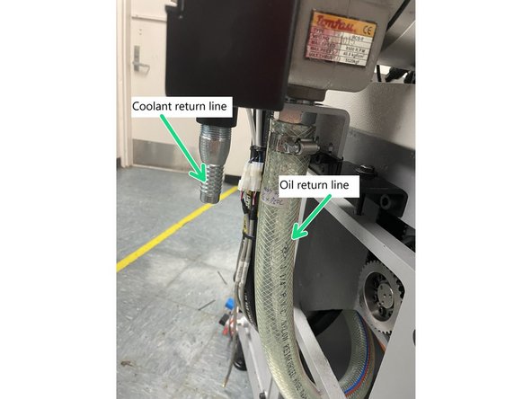 Before removing the hydraulic lines check to see if they are labeled as to where they go. If not label them before you remove them so they can be put back in the right location.