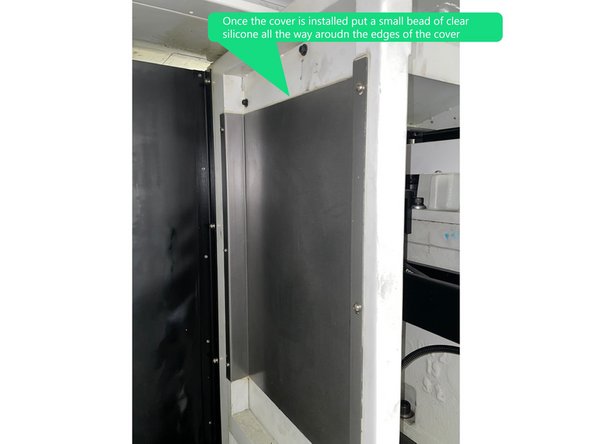 Install the middle cover second.