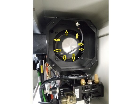 After feeding the cable through the grommet, carefully unwind it from inside the motor. Original cables are about three (3) feet long and require a little patience to remove.