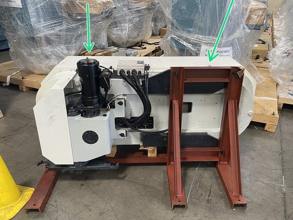 Using a 9mm drill bit add 2 holes 4.25&quot; deep where the pins will be placed for holding the ATC bracket and Assembly in position. (Locations circled in red in Photo 1)