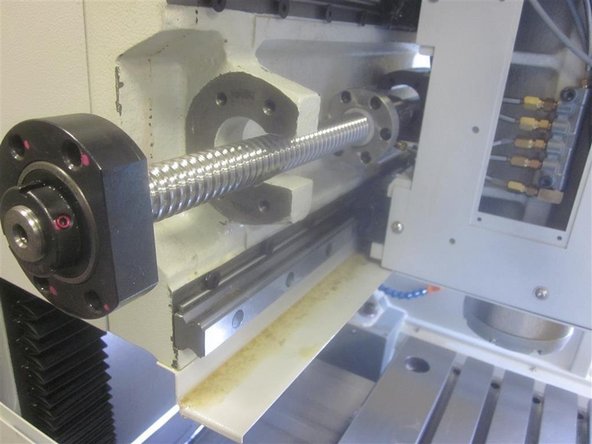 Remove the five (5) screws attaching the ball nut to the yoke/spindle casting.