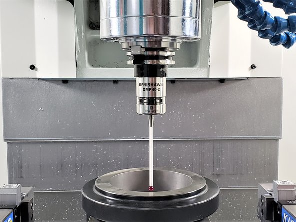 VMCsi 7 &amp; 10 use 50mm Probe Stylus for Trunnion Calibration.