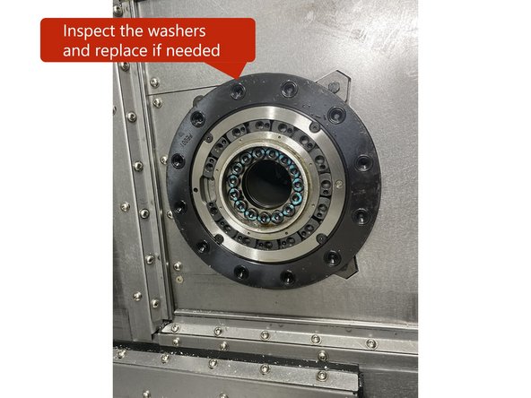 With the turret disk removed from the turret ring, now is a good time to inspect the O-Rings in the coolant disk and replace if needed.