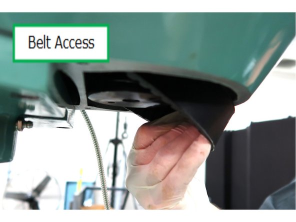 Carefully tip motor back .....