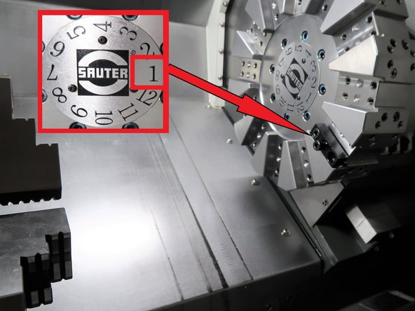 Close the machine door.