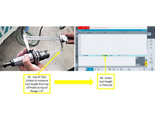 Press [OK] to confirm the tool type.