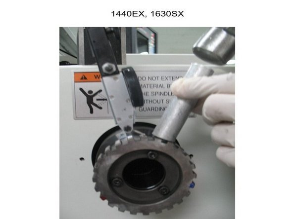 Adjust as required to obtain runout of 0.0007” or less. Use a hammer and an ALUMINUM block to tap the point of highest runout to centralize the locating ring. The less the runout, the better the results. Tighten the screws to 60 in-lb and re-indicate for BOTH axial and radial runout; verify that nothing has moved.