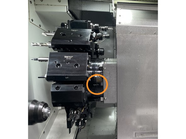 To get started on this procedure remove the tool holders at stations 1 and 7.
