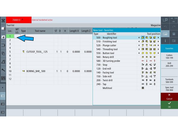 Choose ROUGHING TOOL as the tool type.
