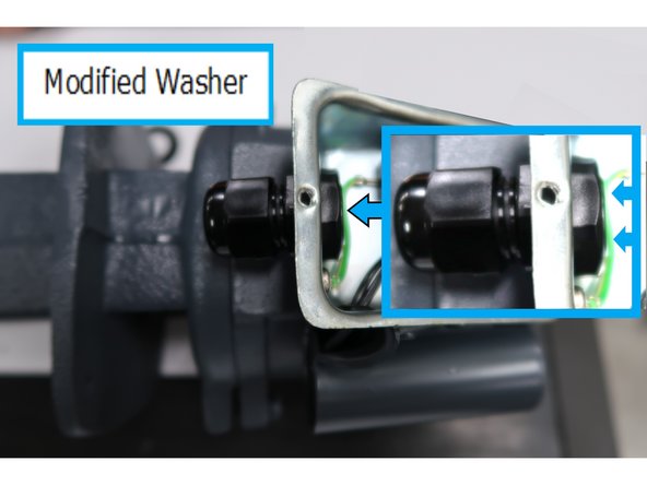 The pump as delivered needs a very important modification. The seal used to prevent liquid from entering the electric box through the wiring connection needs modification. The two washers in the highlighted box were one piece as delivered. The original one is carefully sliced down the middle and the best one is used in the next step.
