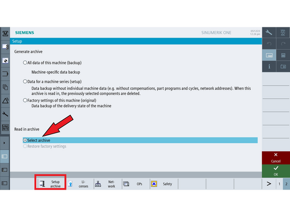 Restore From Archive