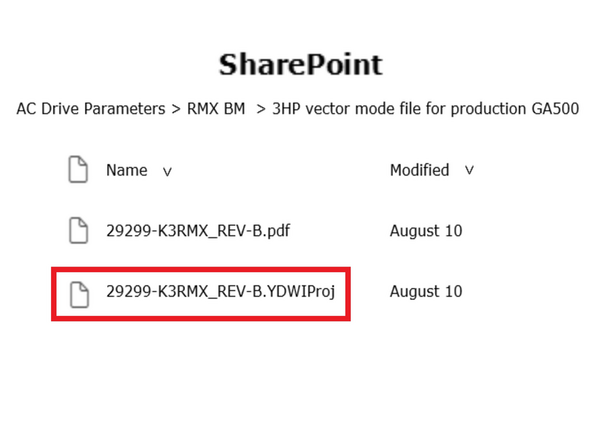 For a field install, we suggest you download the needed drive program file where you have SharePoint access before traveling to the installation site.