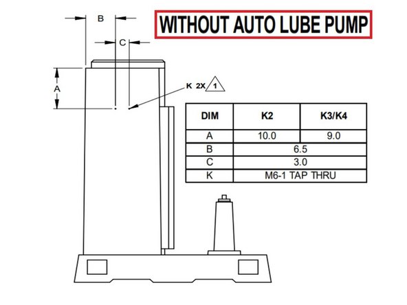Use M6 tap &amp; #9 drill bit x 2.