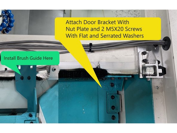Install Door Bracket to Door.