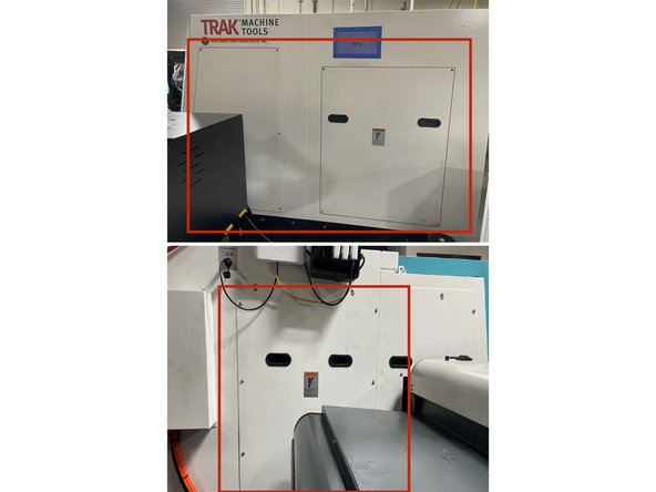 Once the Main Spindle, Sub Spindle, and Turret alignments have been completed you can reinstall all of the outer covers that were removed. See Photos 1 thru 3.