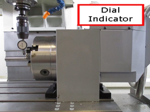 Align the 4th Axis parallel to table. Use a dial indicator by sweeping the length of the known value.