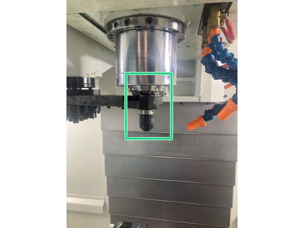 Fault with tool in spindle.