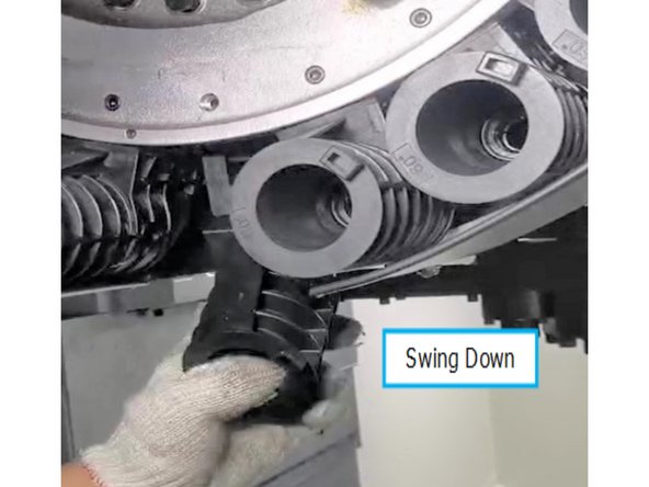 Unscrew the 6mm socket head cap screw on the pot.