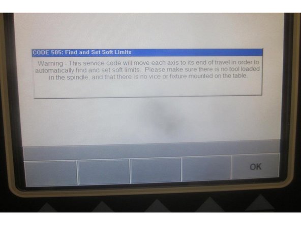 Go to service code 505. Select the &quot;Set Soft Limits&quot; key. A  blue warning appears repeating the &quot;caution&quot; mentioned above.