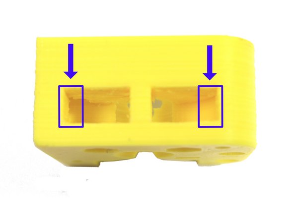 The second photo shows the supports removed.