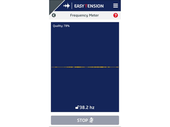This method uses an app called EasyTension produced by Hutchinson Transmission. You can get it for iOS and Android so head to your favorite App Store and download it (it's free). More info and links here: EasyTension App