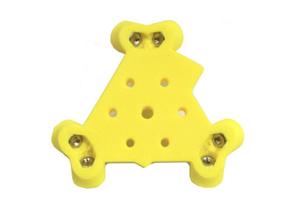 Install six M3 nuts into the six nut traps on the bottom of the effector.