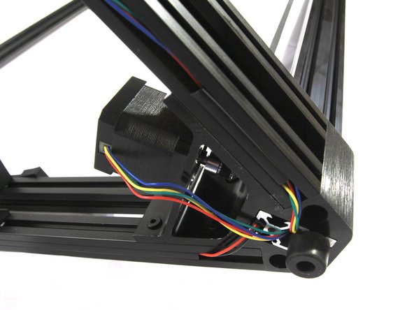 Bundle the X and Y FSR wires together with a small Zip Tie as shown by the purple arrow.