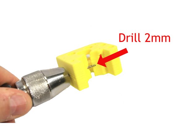 Make sure to ream all the way through from both directions as shown in the second photo.