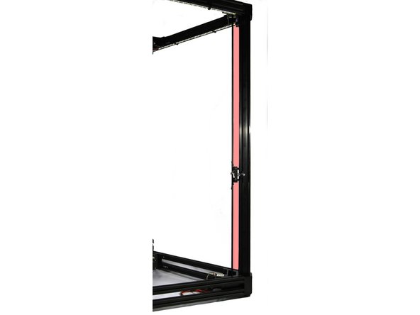 It is important for the belt to be evenly spaced from the tower for its entire length. The red highlighted area in the first photo should help visualize what you are trying to achieve.