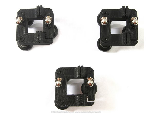 Install the lock nut for the adjusting screw in the left side of the carriage.