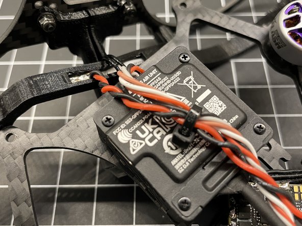 Plug in Air Unit terminal and add zip-tie to keep wires out of prop areas (pic #1)