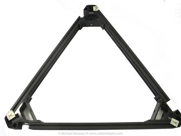 The top assembles similar to the base unit but is a little easier since there is only one cross member between corner brackets.