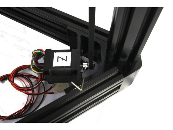 You will probably have to adjust the pulley position on the stepper motor shaft to align the belt evenly from the tower. If so, the next indented step explains how.